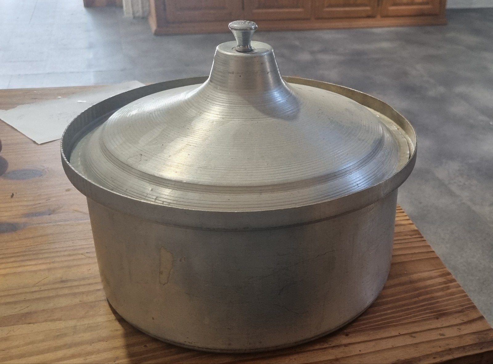 100% nieuw Vintage aluminium pan 30 liter hele grote, Ophalen, Overige typen, Nieuw, Rvs