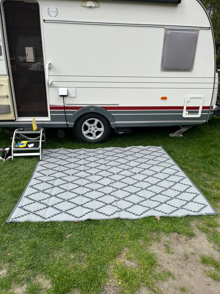 Obelink patio tenttapijt grijs grondzeil 200 cm x 180 cm, Caravans en Kamperen, Kampeeraccessoires, Ophalen