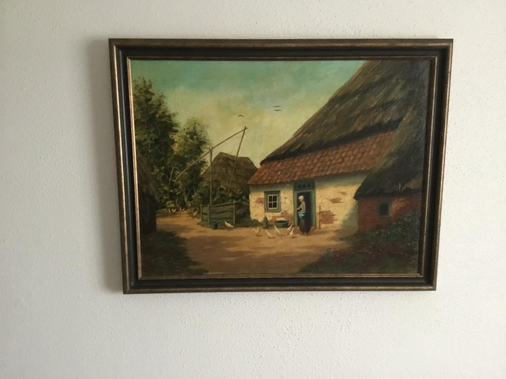Olieverfschilderij op doek van Koppenol, Ophalen