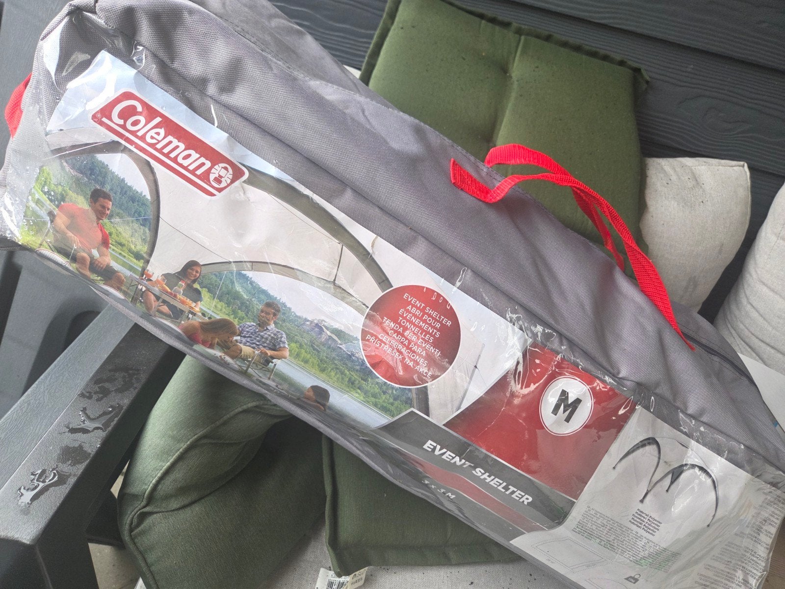 Coleman Event Shelter M 3x3m - 1 zijframe/buis ontbreekt, Ophalen of Verzenden, Zo goed als nieuw