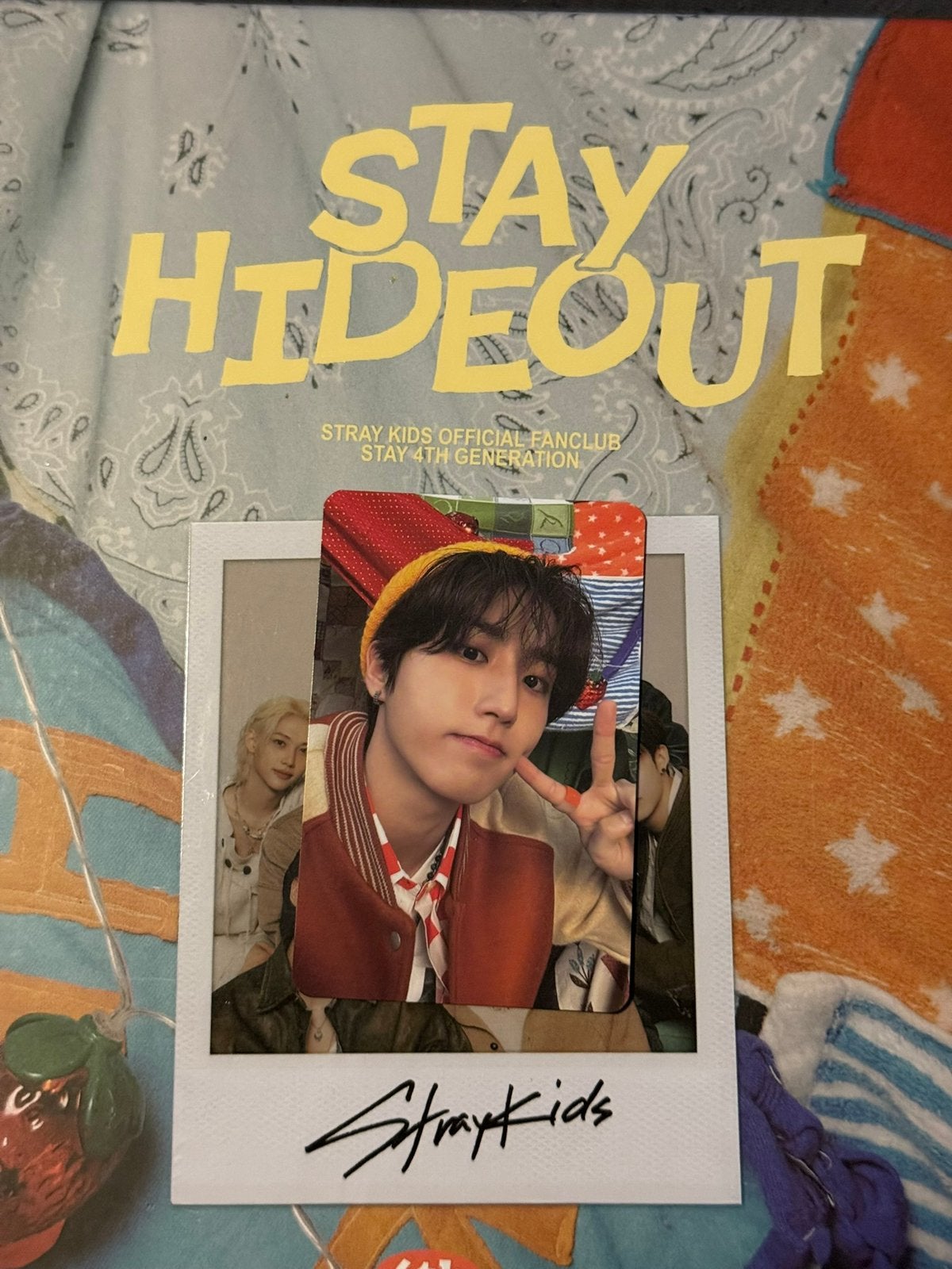 Stray Kids Han photo card stay hideout, Ophalen of Verzenden, Zo goed als nieuw, Foto of Kaart