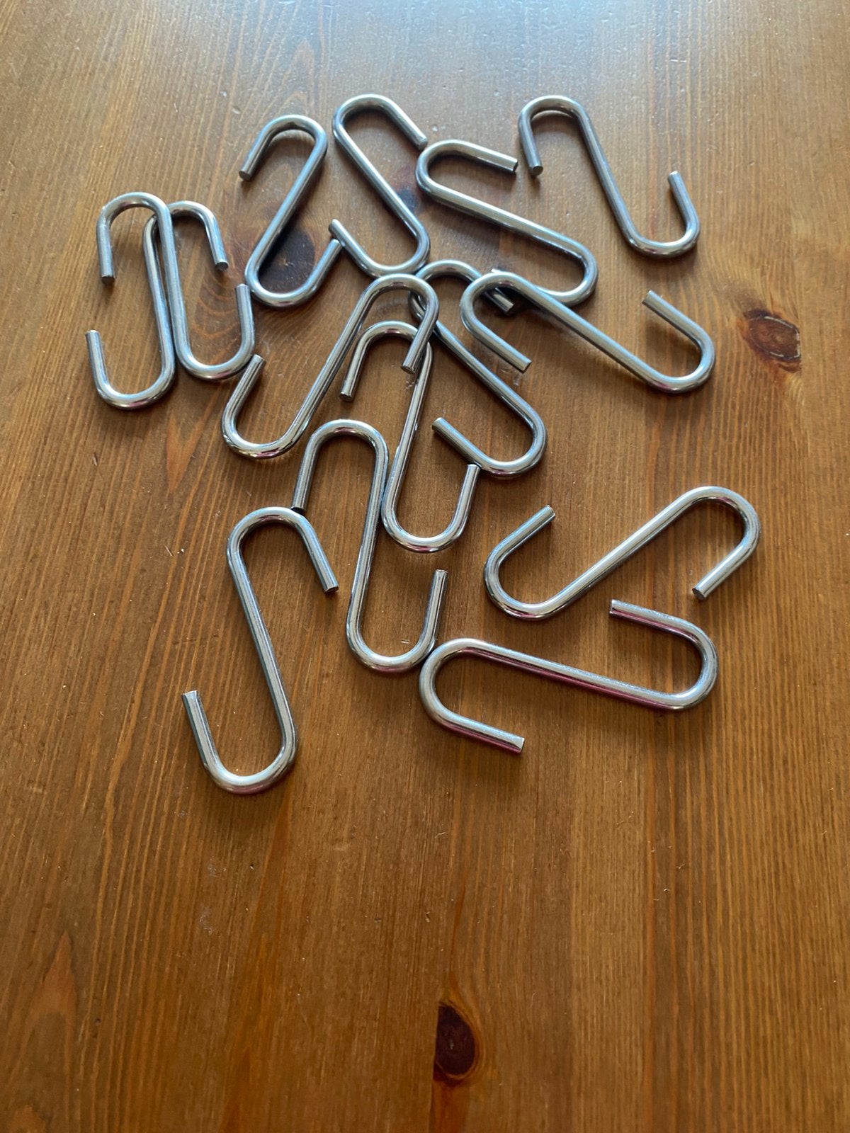14 haken, Ophalen of Verzenden, Zo goed als nieuw, Rvs