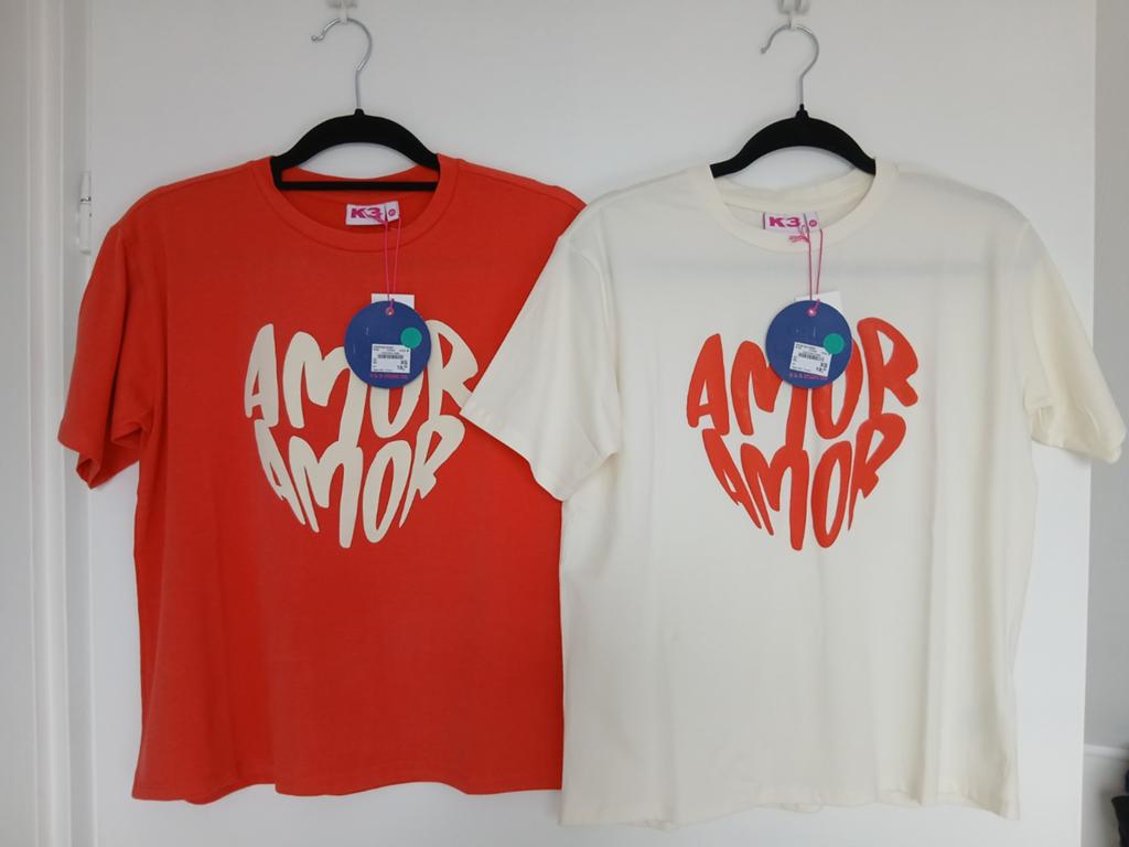 K3 Tshirt, nieuw, de drie biggetjes Amor Amor (4 stuks), Ophalen of Verzenden, Nieuw, Roze, Korte mouw