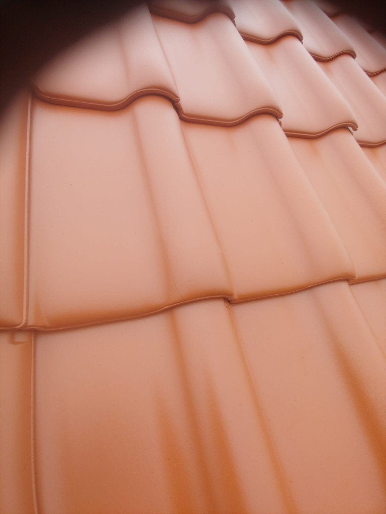 Röben Flandern Plus dakpannen, 170 stuks, rood-engobe, Ophalen, Steen of Klei, Nieuw, 15 m² of meer