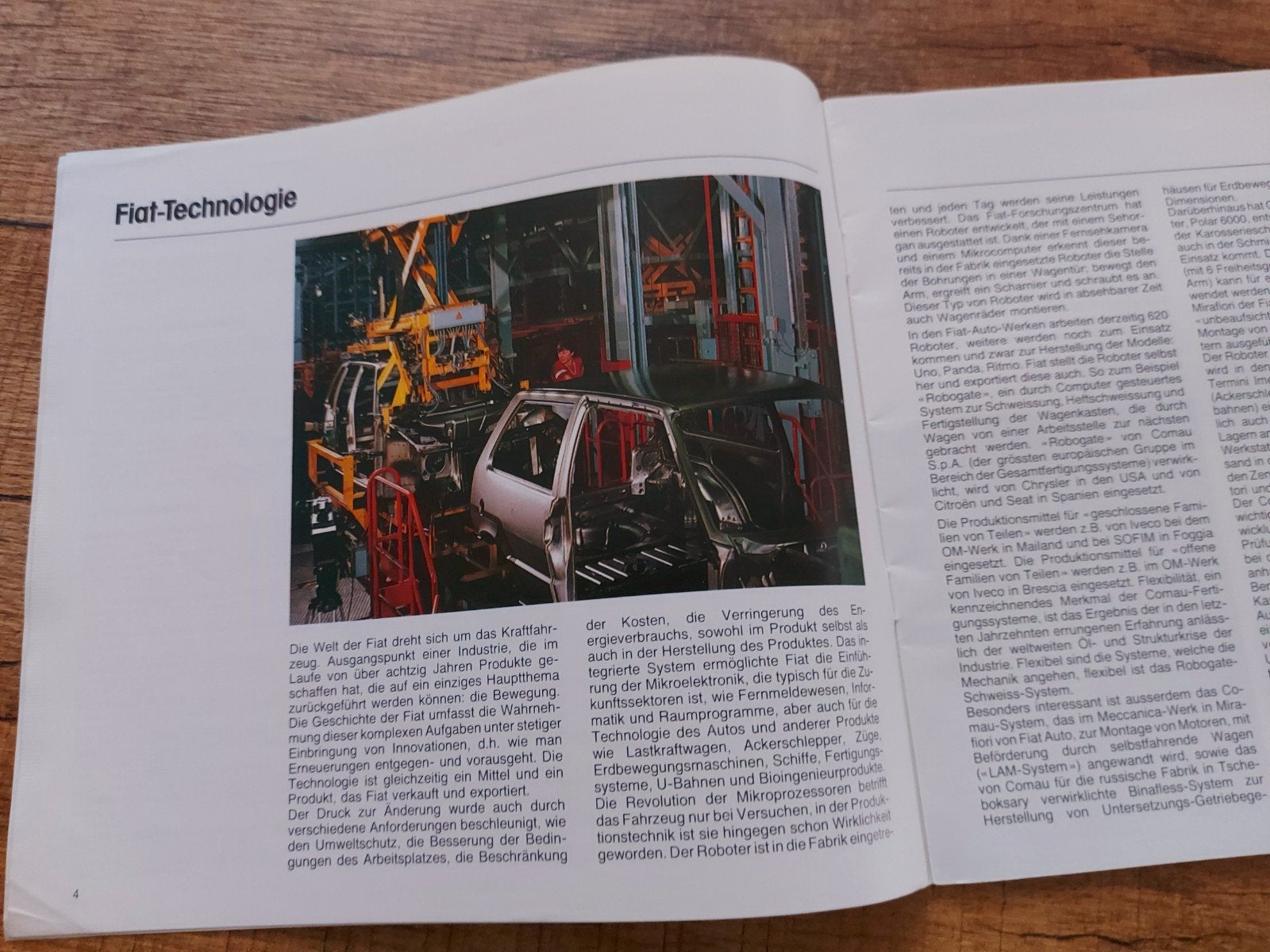 1983 Fiat groep informatieve Duitstalige folder, Ophalen of Verzenden, Zo goed als nieuw, Overige merken