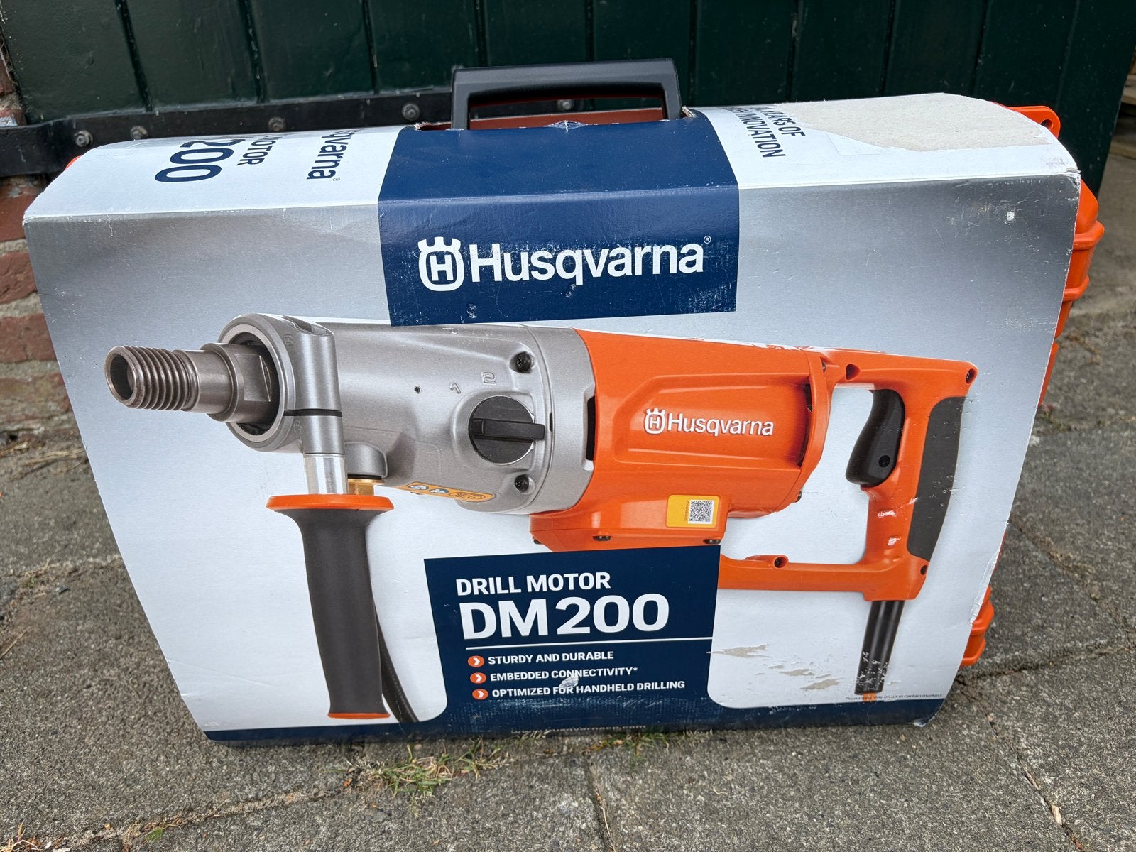 Husqvarna DM 200 Professionele Diamantboormachine - Ongebrui, Boormachine, 600 watt of meer, Variabele snelheid, Nieuw