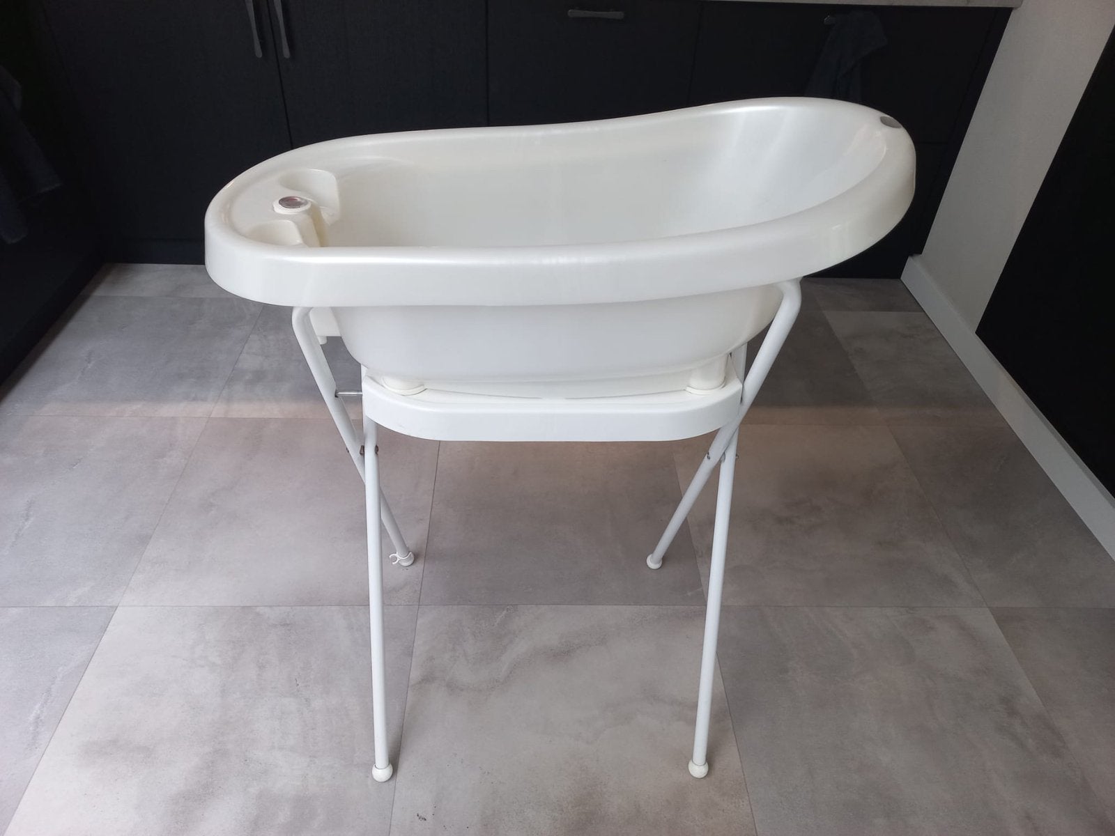 Babybadje op standaard, Ophalen, Gebruikt, Badje, Bébé-jou