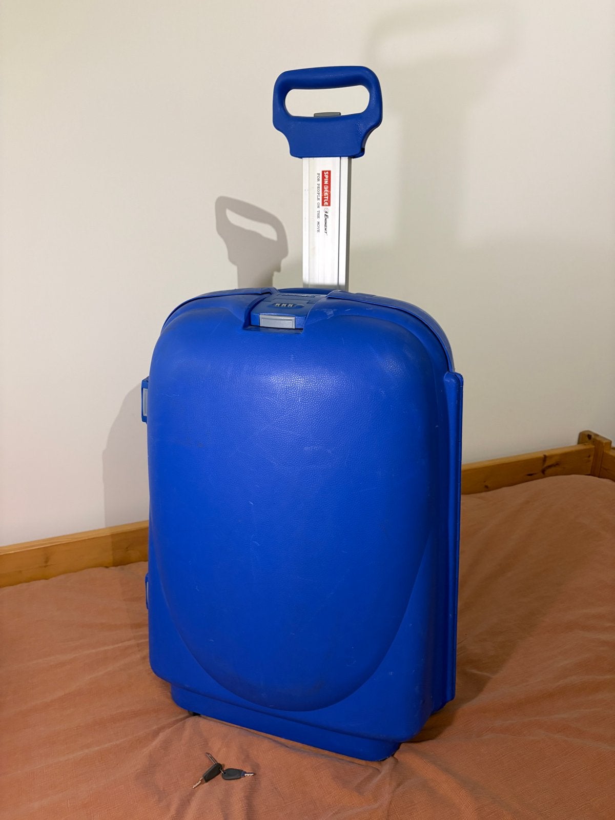 Eminent Spin Beetle Koffer - Blauw, Duurzaam en Compact, 40 tot 60 cm, Gebruikt, 20 tot 30 cm, Blauw