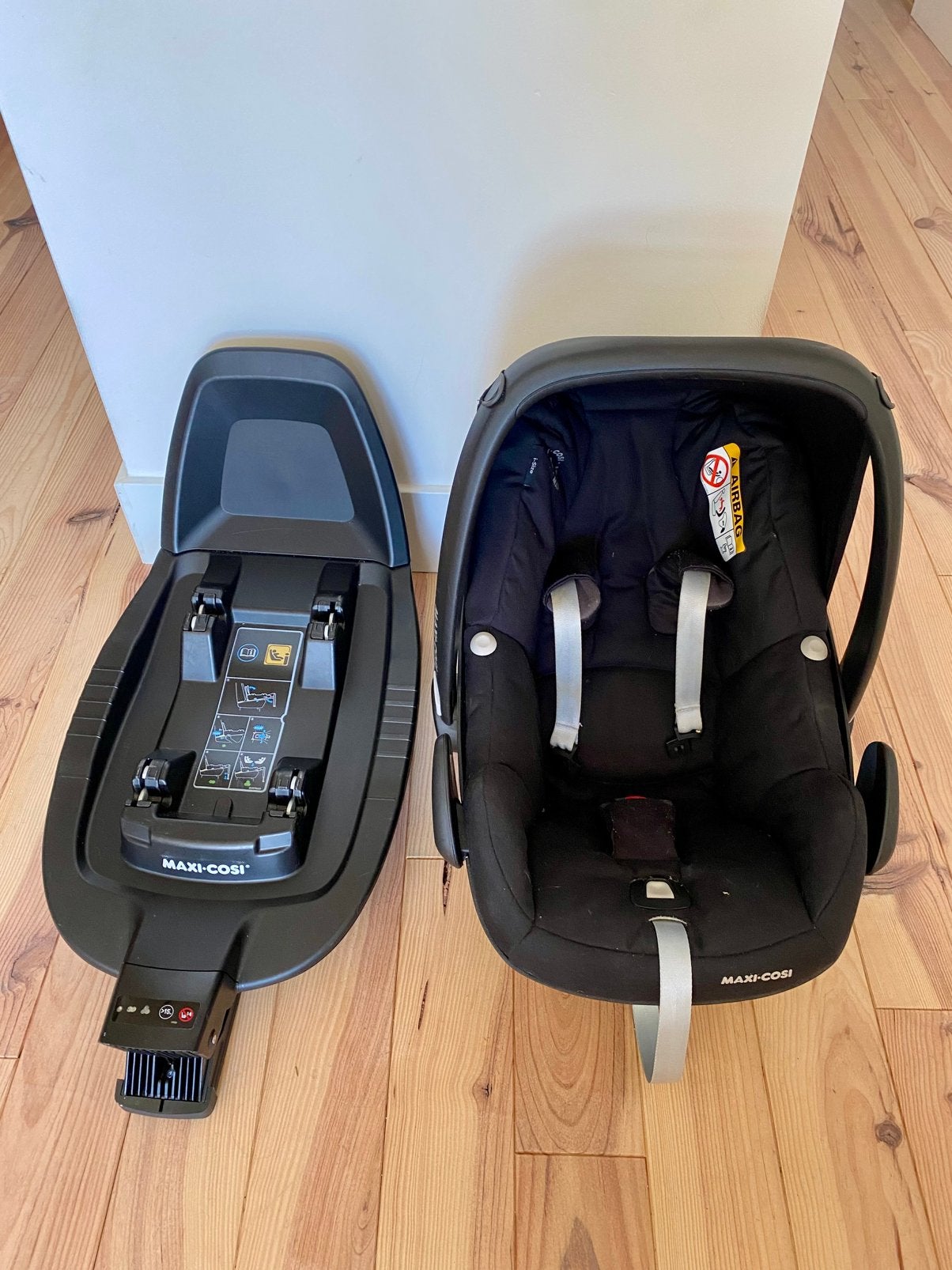 Maxi Cosi Pebble Pro i-Size met Isofix baseplate, Ophalen, Gebruikt, Slaapstand, Isofix