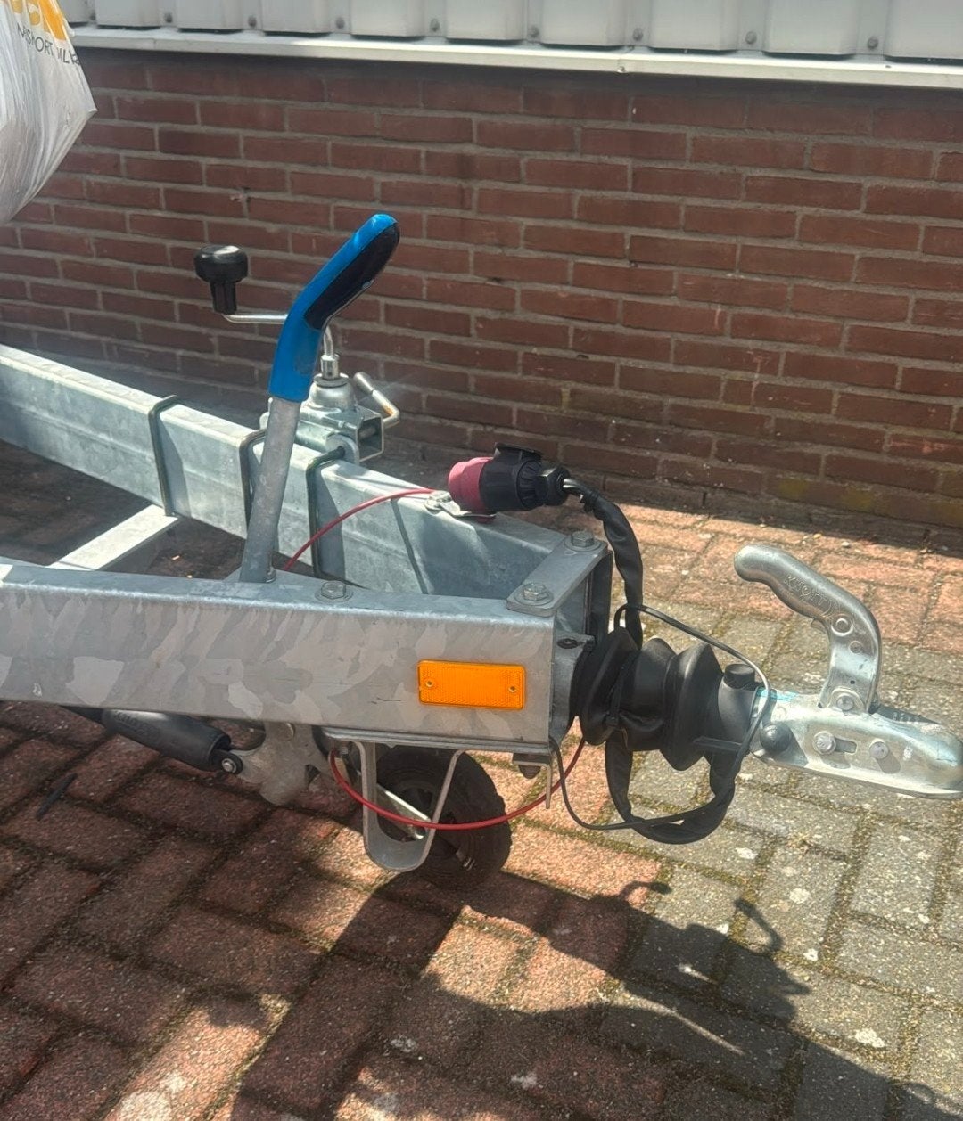 Kalf trailer met een 1500KG as en kenteken  !!!, 6 tot 9 meter, Overige typen, Ophalen of Verzenden, Zo goed als nieuw