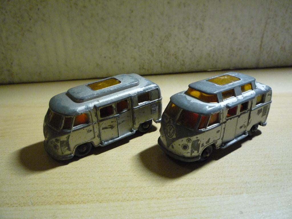 2x Volkswagen bus Camper T1 BPW Matchbox Lesney 34, Hobby en Vrije tijd, Modelauto's | Overige schalen, Ophalen of Verzenden, Gebruikt