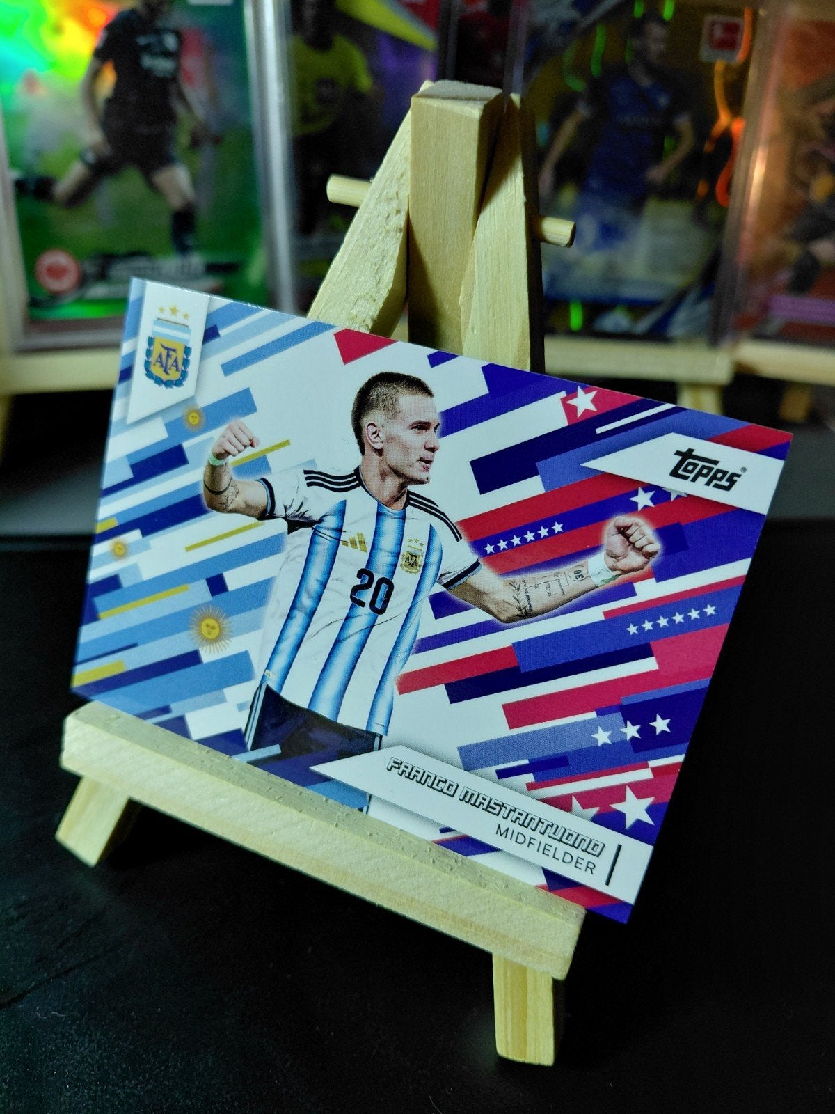 franco mastantuono (real madrid/fiorentina) topps insert, Ophalen of Verzenden, Nieuw, Buitenlandse clubs, Spelerskaart