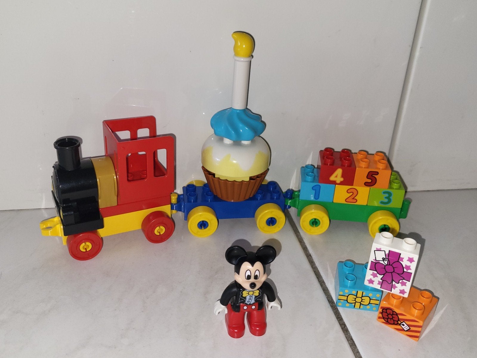 Duplo Disney Mickey Mouse trein, Gebruikt, Ophalen of Verzenden, Duplo, Duplo