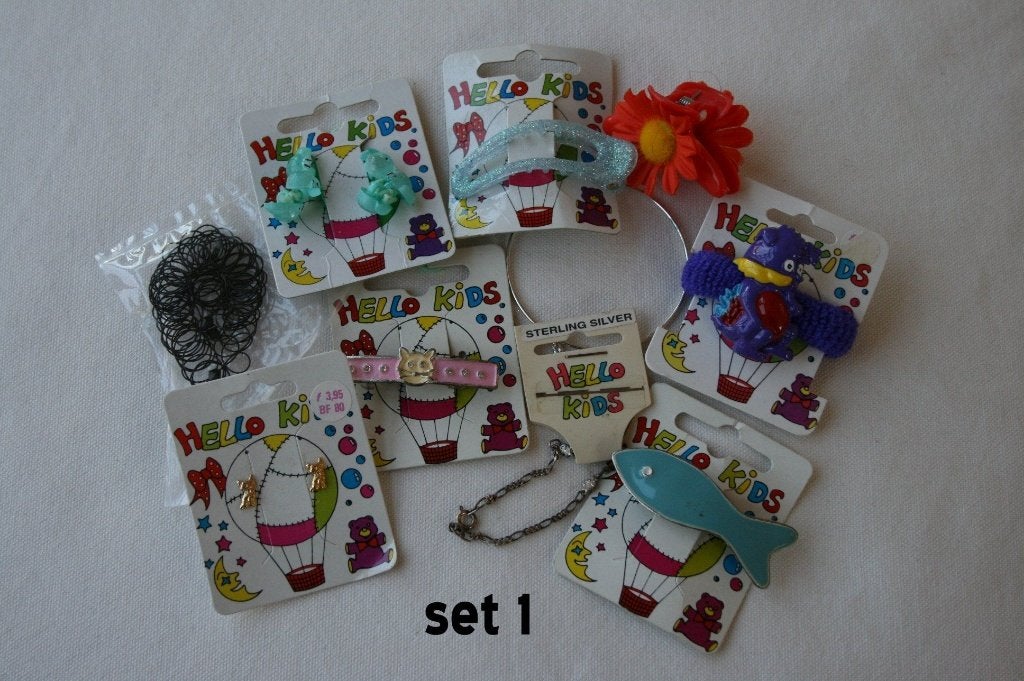 Setje met 10 nieuwe kindersieraden (1), Ophalen of Verzenden, Nieuw, Overige kleuren, Overige typen