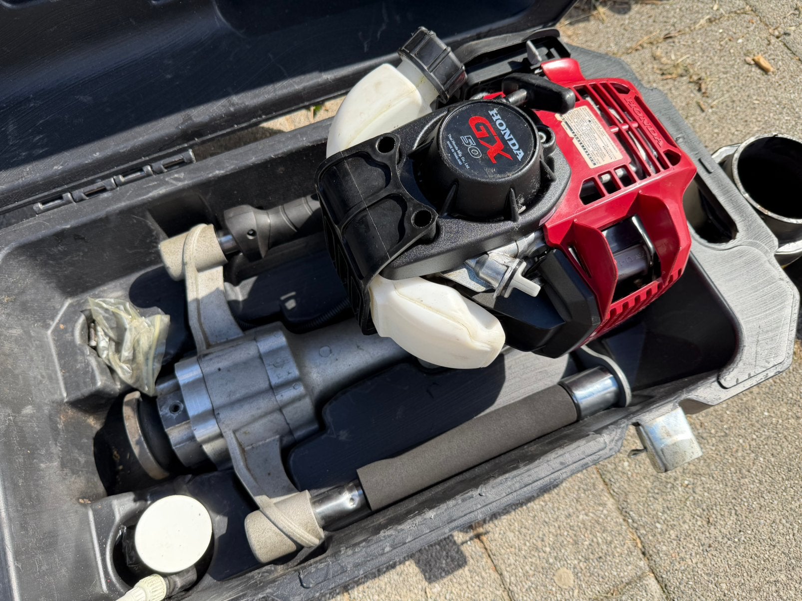 Tiger Palenrammer Multi met Honda GX50 4- takt motor, Ophalen, Zo goed als nieuw