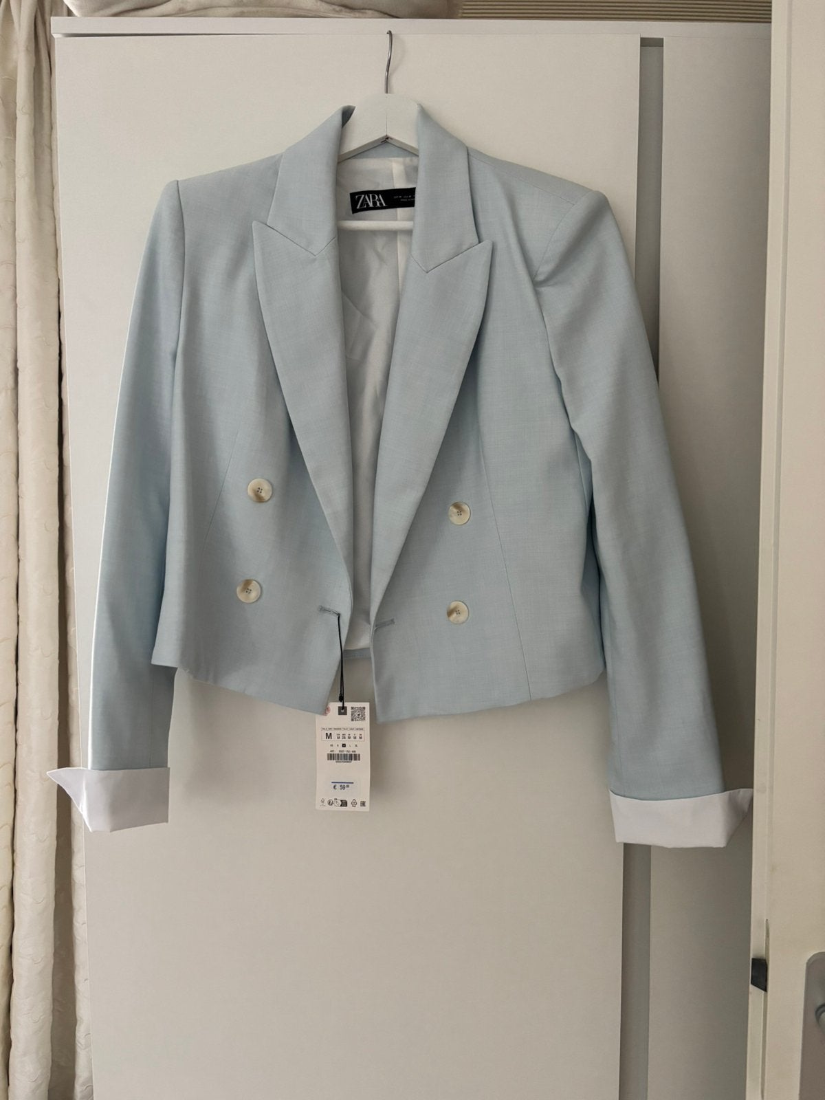 Zara jasje, Ophalen, Nieuw, Maat 38/40 (M), Blauw