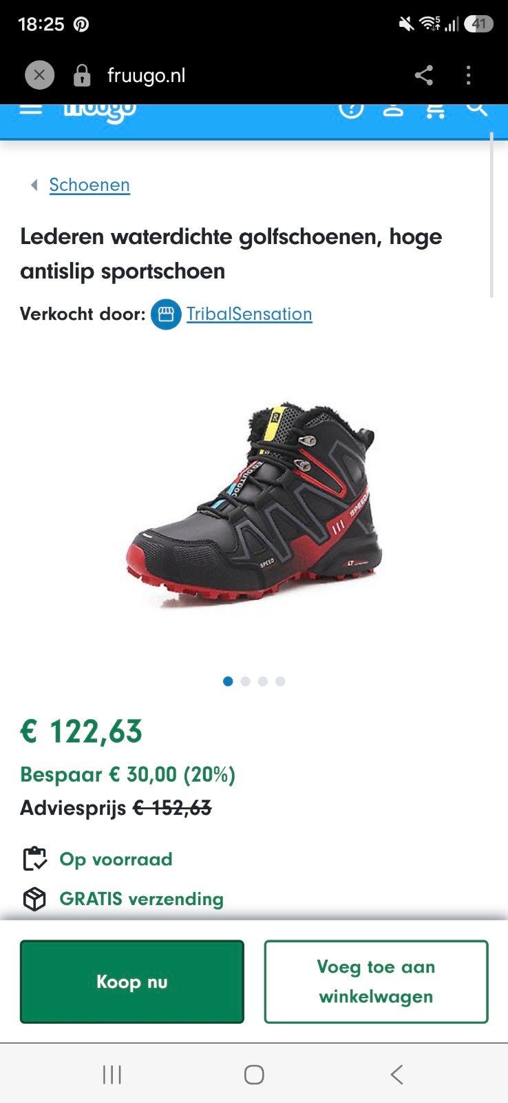 Lederen Waterdichte Golfschoenen - Maat 44, Sport en Fitness, Golf, Ophalen of Verzenden, Nieuw, Schoenen