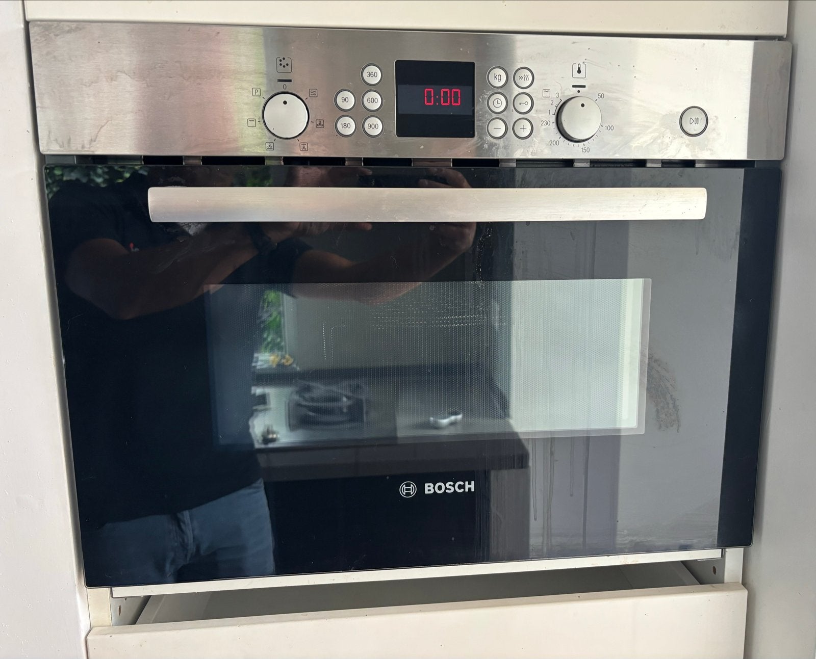 Compacte Bosch Inbouw combi Oven Magnetron - Ruime Programma, Ophalen, Gebruikt, Bosch, Combi-oven