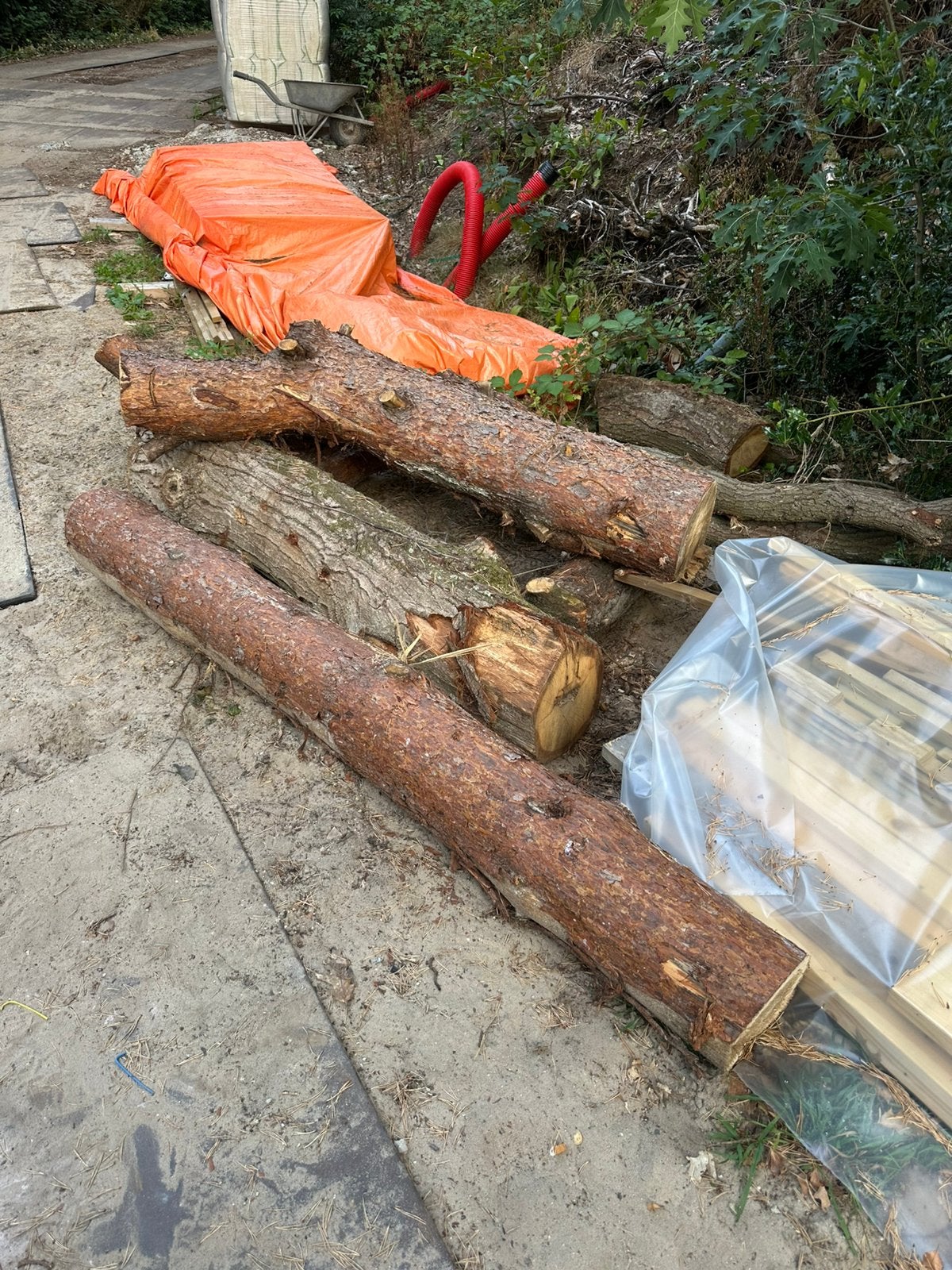 Haardhout douglas en eiken, Tuin en Terras, Haardhout, Minder dan 3 m³, Ophalen