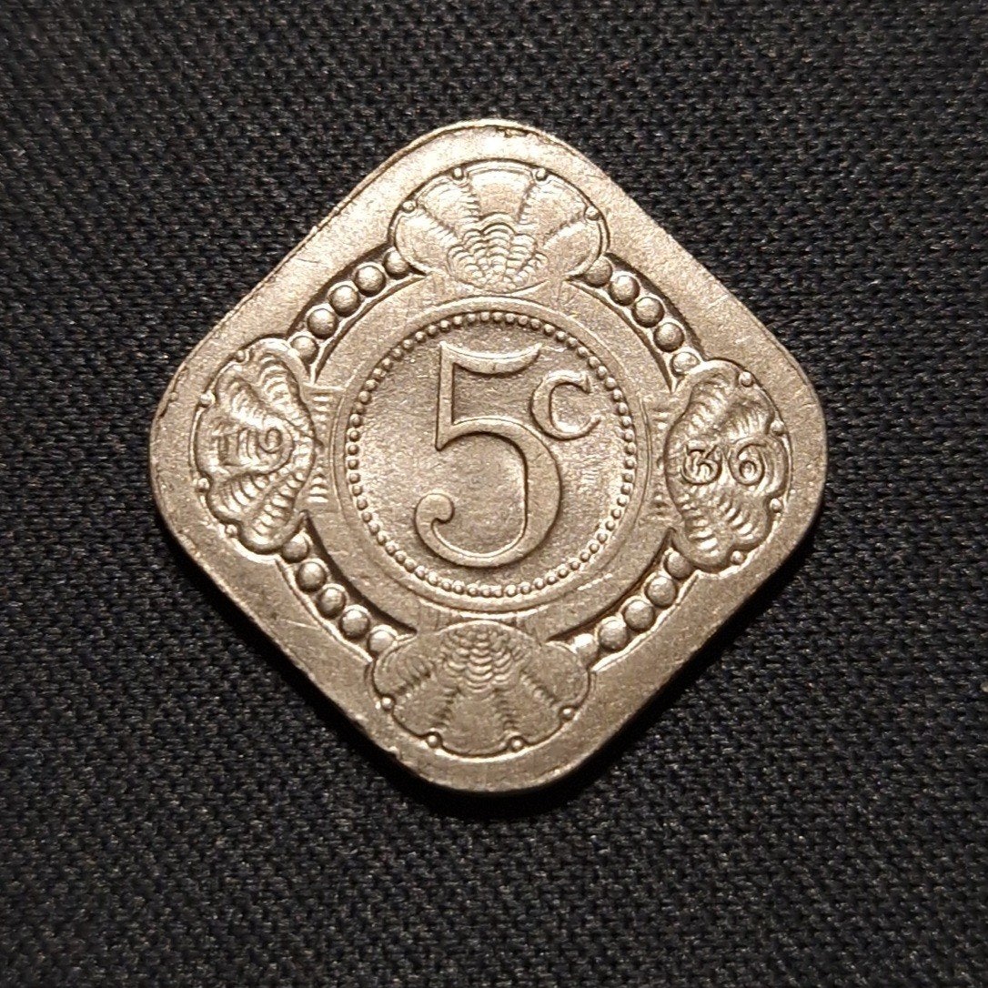 5 cent 1936, Verzenden, Koningin Wilhelmina, 5 cent, Losse munt