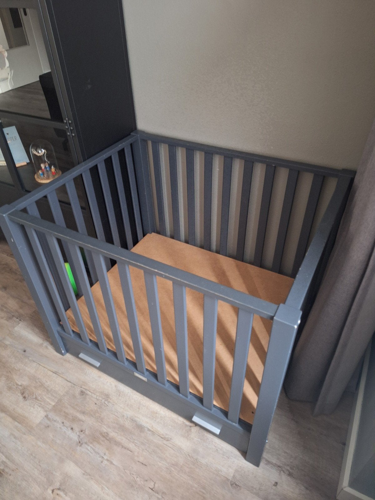 Grijze Bopita box met lade, Ophalen, Gebruikt, Vierkant, Lade