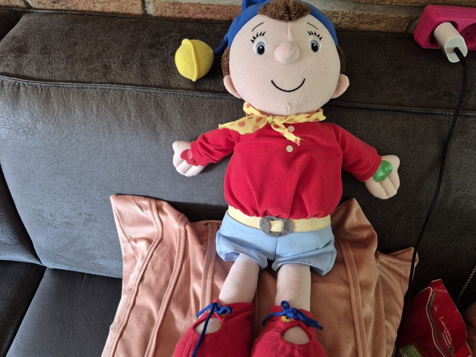 Vintage Noddy knuffel van de BBC, ongeveer 70 cm groot, Gebruikt, Overige merken, Overige karakters, Overige typen