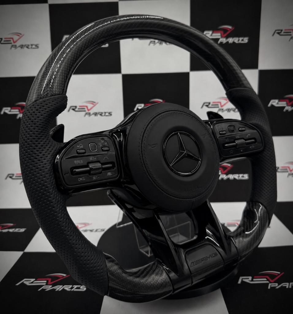 Mercedes black on black amg stuur compleet upgrade, Auto diversen, Tuning en Styling, Ophalen of Verzenden, ., ., .
