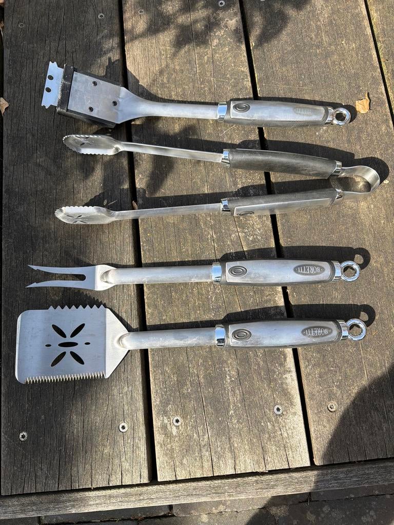 Boretti BBQ Gereedschap Set - 4-delig, Ophalen of Verzenden, Gebruikt