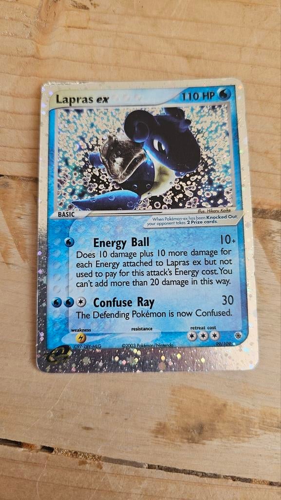 Pokémon Lapras ex #099 Holofoil Ruby and Sapphire, Hobby en Vrije tijd, Verzamelkaartspellen | Pokémon, Ophalen of Verzenden