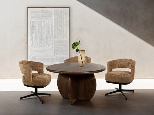ACTIE Draaibare Eetkamerstoel Bruce €299,- NU VOOR €269,- 12, Overige kleuren, Nieuw, Ophalen of Verzenden, Stof