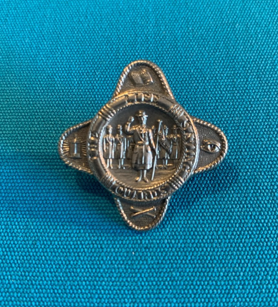 Vintage Scouting speld Life Saving Guards, Verzamelen, Scouting, Ophalen of Verzenden, Gebruikt, Embleem, Speld of Insigne