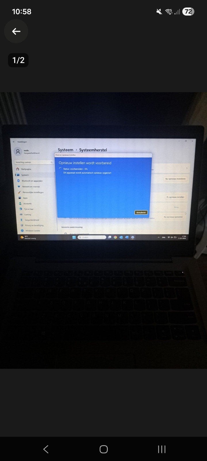 laptop, Computers en Software, Ophalen of Verzenden, Gebruikt, 14 inch, 2 tot 3 Ghz