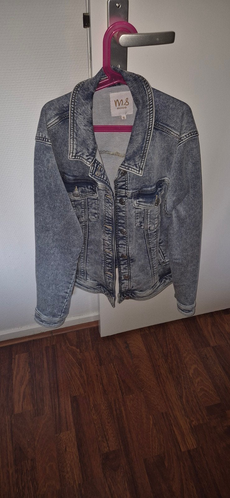 Spijkerjasje, Ophalen of Verzenden, Zo goed als nieuw, Maat 46/48 (XL) of groter, Blauw