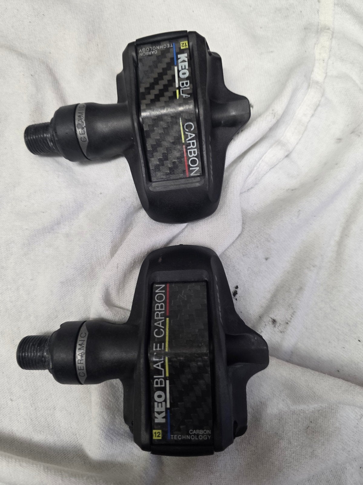 Look KEO Blade Carbon Ceramic pedalen, Crankstel of Pedalen, Gebruikt, Look, Ophalen of Verzenden