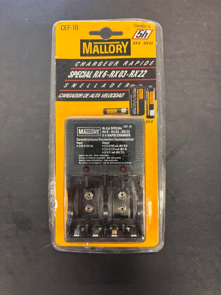 Mallory Diamond ACCU 1000 Mini Charger, Ophalen of Verzenden, Nieuw
