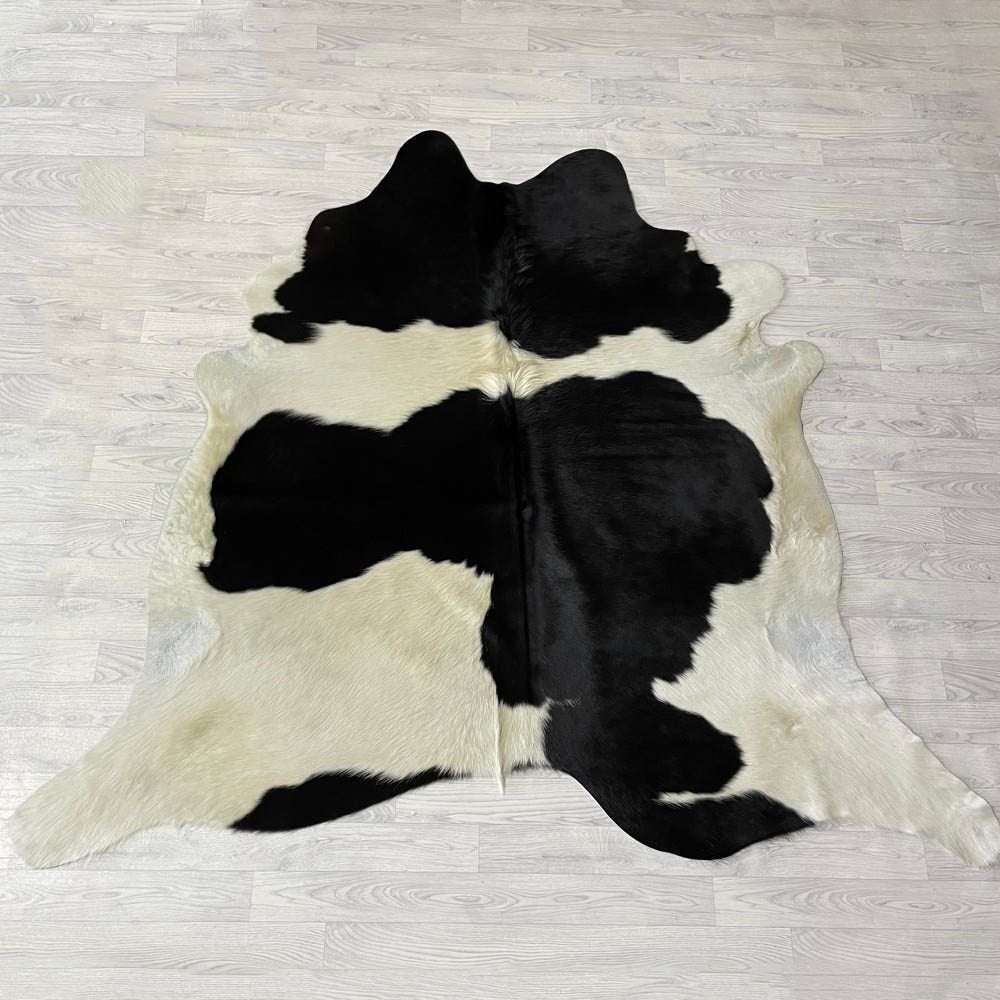 Koeienhuid zwart creme 195x220cm | Lederstore, Landelijk, modern, Scandinavisch, industrieel, Nieuw, 200 cm of meer, 150 tot 200 cm