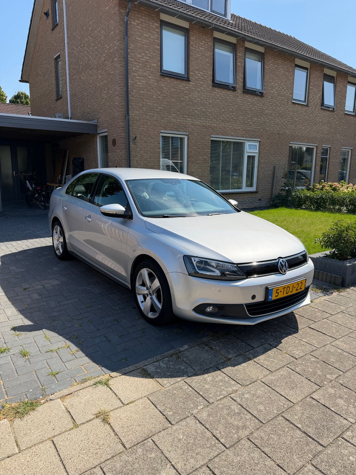 Volkswagen Jetta 1.4 TSI Hybrid 170pk 7-DSG 2013 Grijs, Auto's, Volkswagen, Stof, Origineel Nederlands, 1405 kg, Sedan