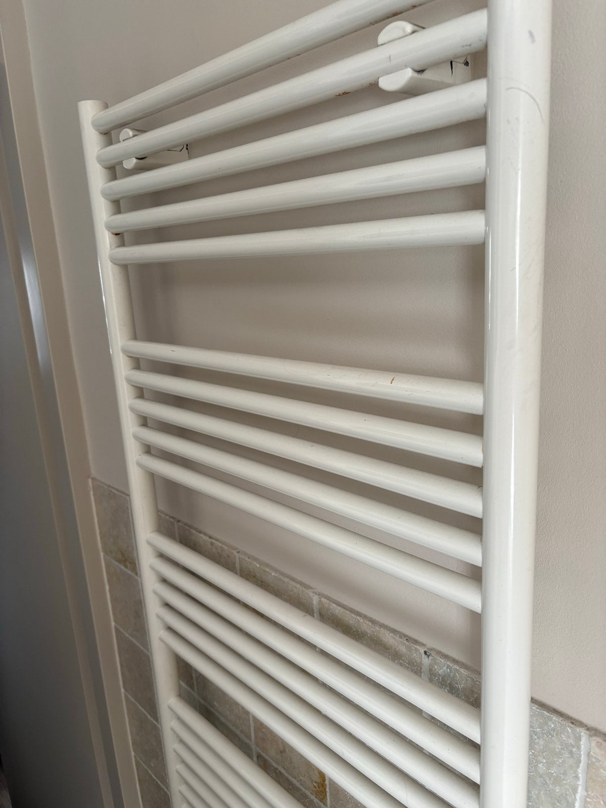 Witte handdoekradiator voor badkamer, Doe-het-zelf en Verbouw, Ophalen, Gebruikt, Radiator, Minder dan 60 cm