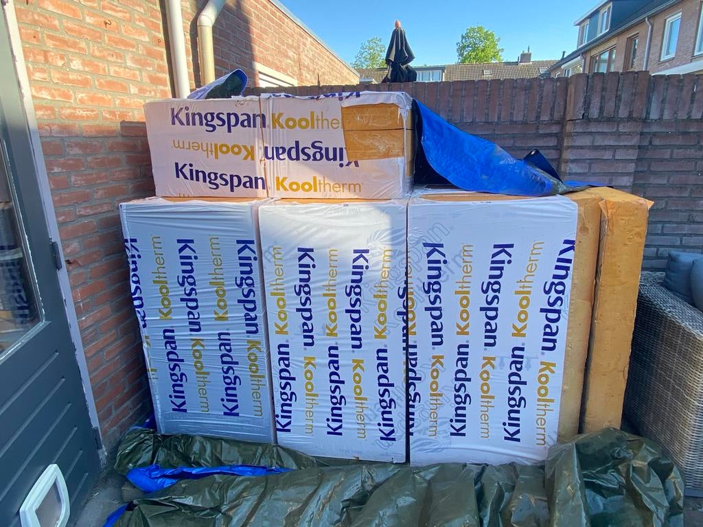 Kingspan Kooltherm isolatieplaten 14cm dik, Ophalen, 12 cm of meer, Zo goed als nieuw, Hardschuim (Pir)