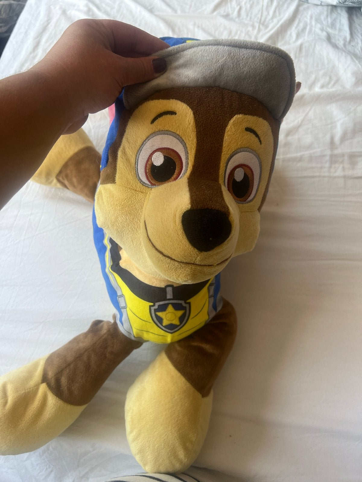 Grote Paw Patrol Chase knuffel - Zo goed als nieuw, Kinderen en Baby's, Speelgoed | Knuffels en Pluche, Overige merken, Blauw