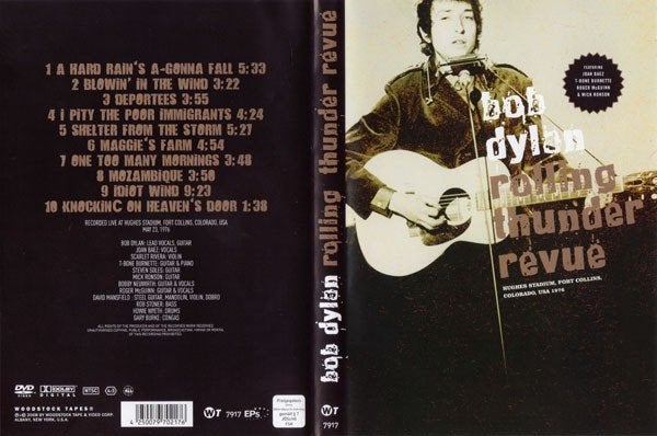 Bob Dylan - Rolling Thunder Revue ( Live USA 1976 ) - DVD, Alle leeftijden, Ophalen of Verzenden, Gebruikt, Concert