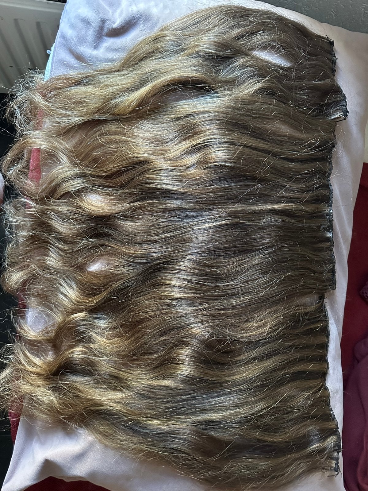 Weave extensions weft caramel 60cm ~ 250 gram, Ophalen of Verzenden, Nieuw, Pruik of Haarverlenging