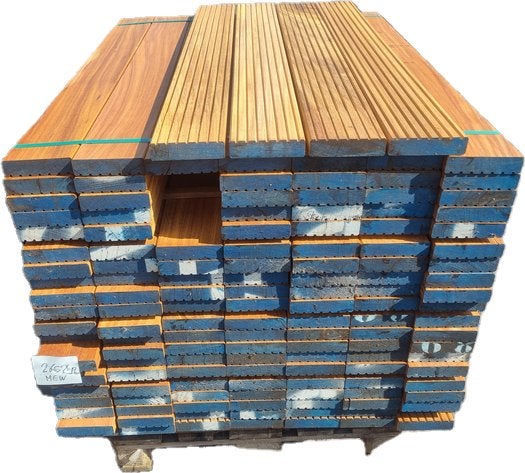 Hardhout Vlonderplank 36 en 28 mm dik - Aanbieding, Tuin en Terras, Ophalen, Nieuw, Hout