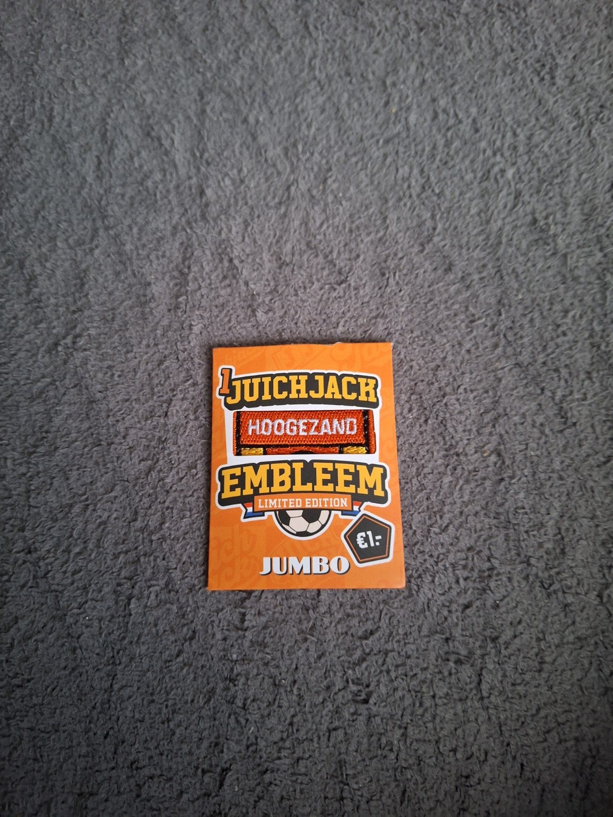 Jumbo Juich Jack Embleem/Hoogezand, Hobby en Vrije tijd, Spaarzegeltjes, Ophalen, Winkel, Super of Benzinepomp, Zegels, Bonnen of Punten