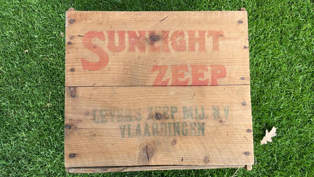 Oude Sunlight zeep kist, Ophalen of Verzenden, Zo goed als nieuw, 50 tot 100 cm