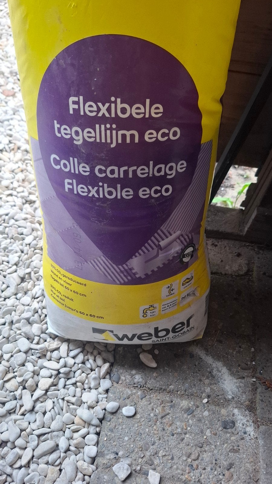 Weber Flexibele Tegellijm Eco - 25 kg, Doe-het-zelf en Verbouw, Tegels, Ophalen