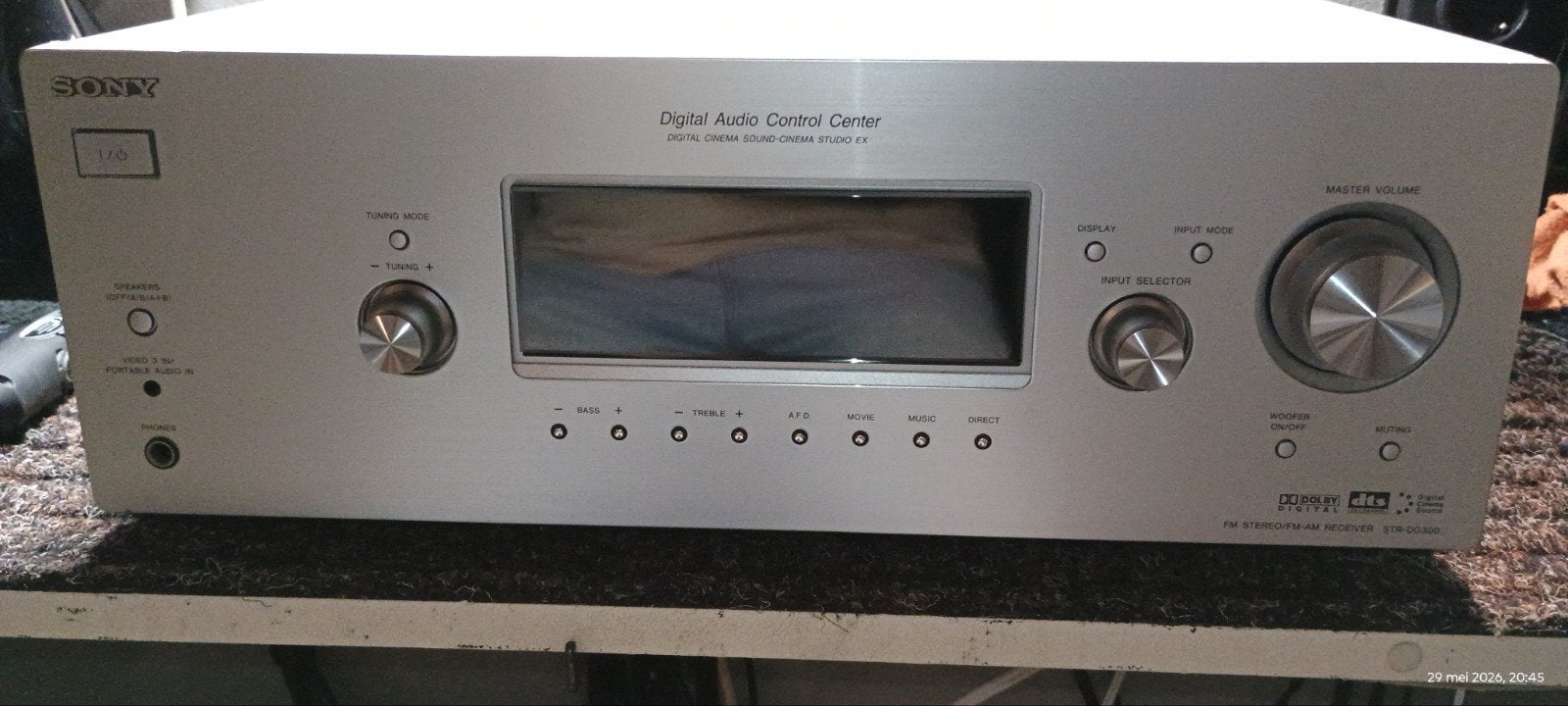 Sony STR-DG300 FM Stereo/FM-AM Receiver, Gebruikt, Ophalen of Verzenden, 60 tot 120 watt, Sony