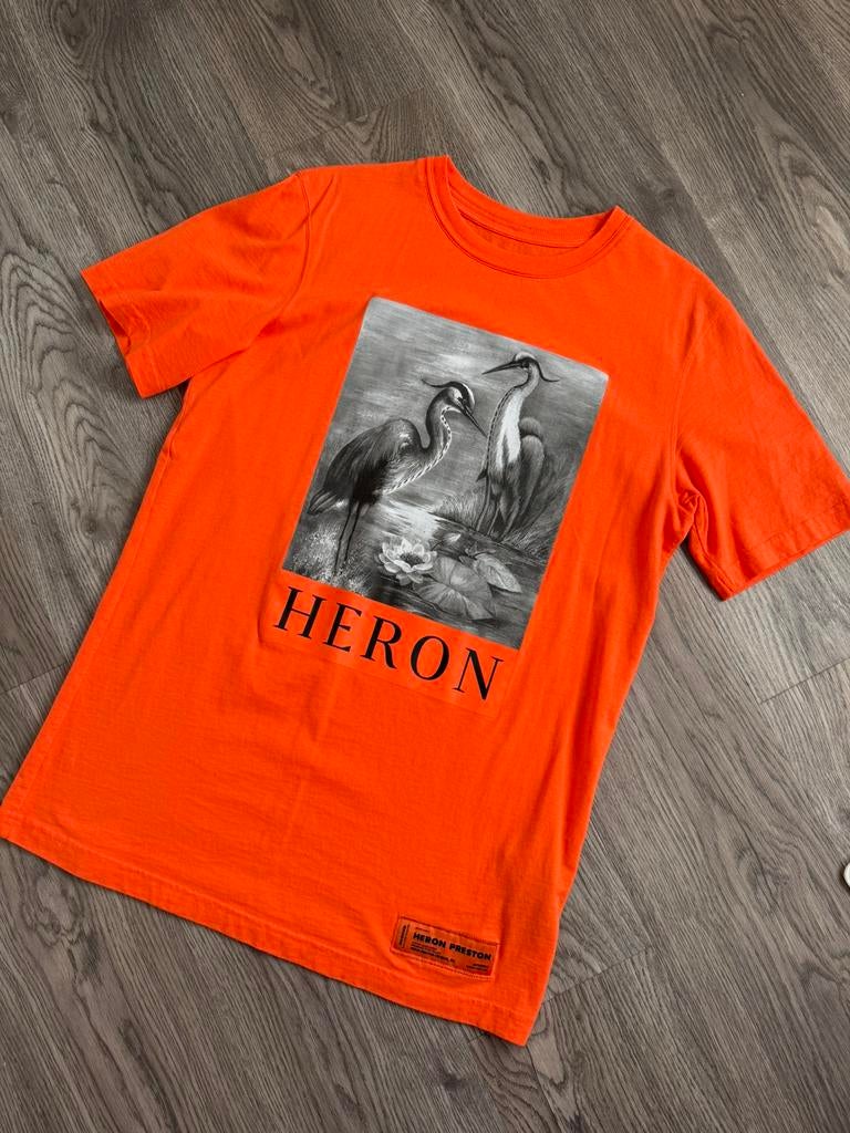 Heron preston t shirt oversized, Kleding | Heren, T-shirts, Ophalen of Verzenden, Zo goed als nieuw, Maat 46 (S) of kleiner, Wit