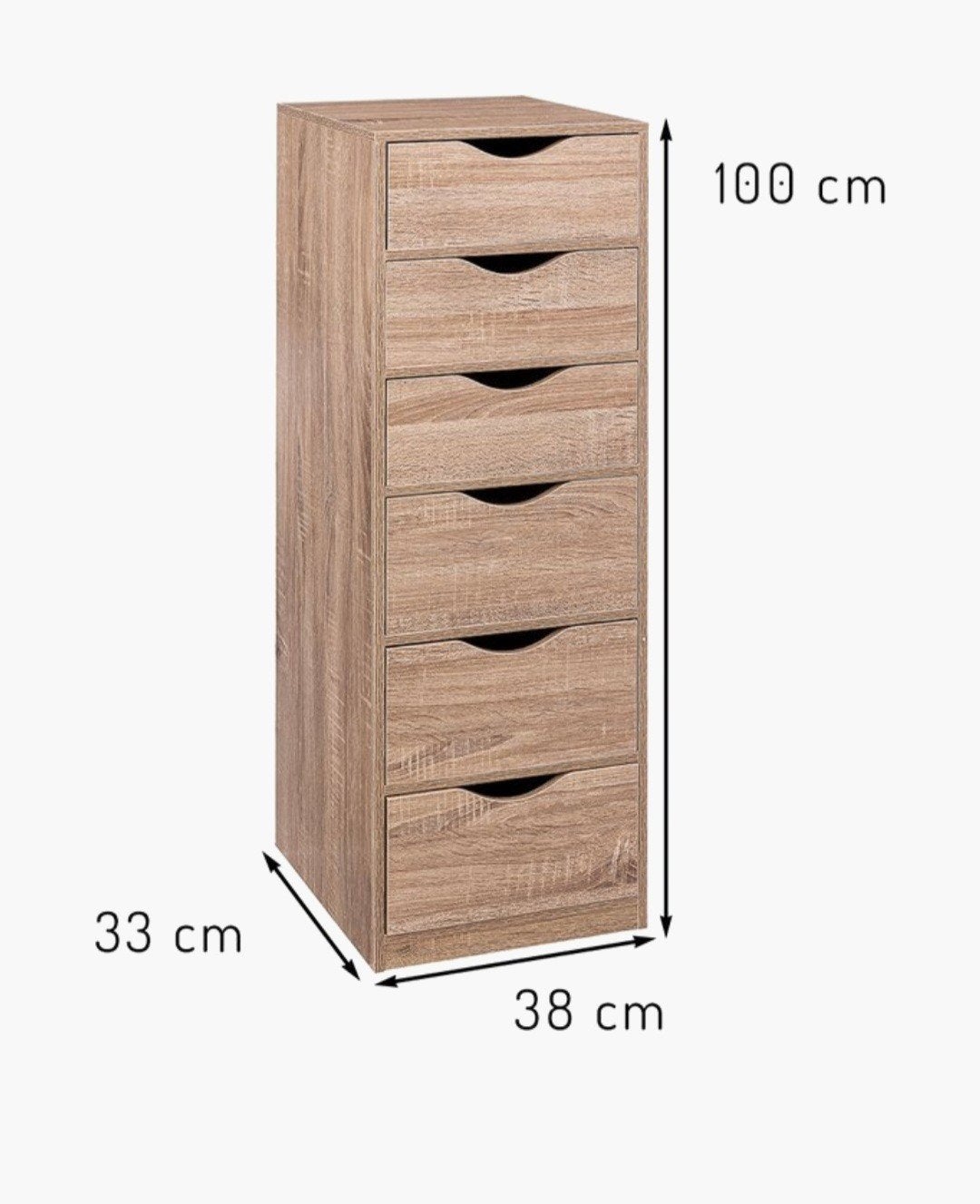Ladekast licht bruin, Ophalen, 50 tot 100 cm, Zo goed als nieuw, Minder dan 100 cm