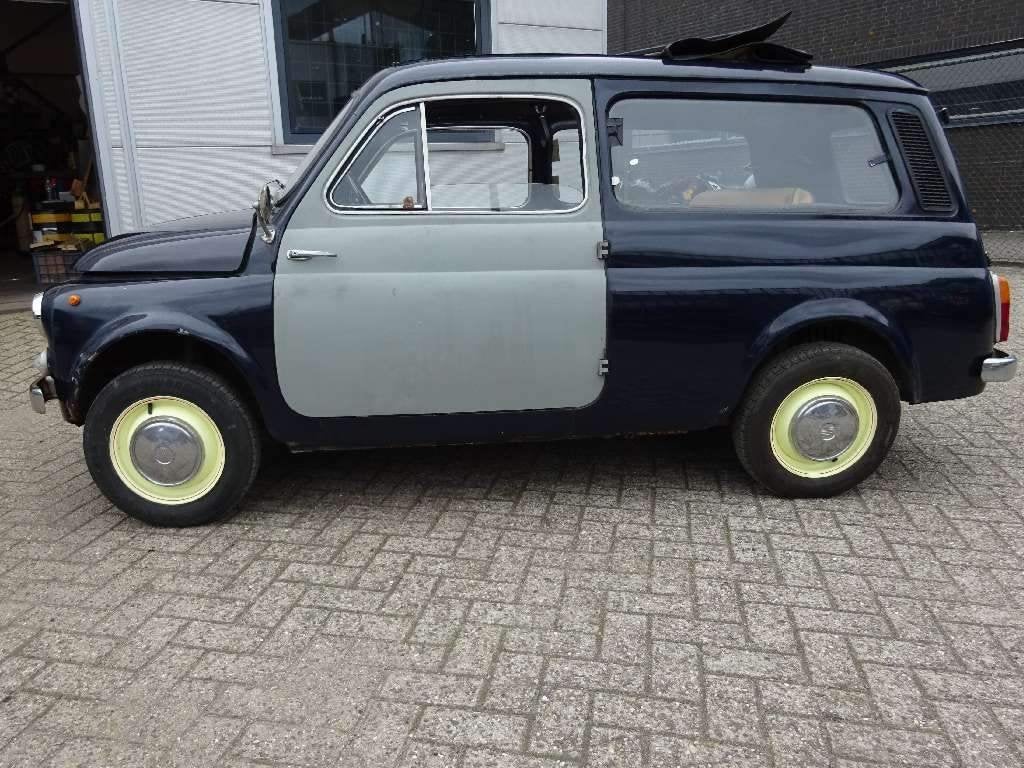 Fiat 500 0.5 Giardiniera 1972 Blauw, foto 3